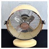 SR - Nautica Home Table Fan - Yellow Metal