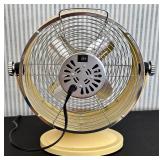 SR - Nautica Home Table Fan - Yellow Metal