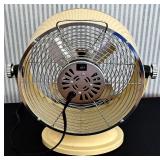 SR - Nautica Home Table Fan - Yellow Metal