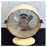 SR - Nautica Home Table Fan - Yellow Metal