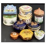 SR - Miniature Trinket Boxes  and Compacts (Lot of 10)