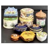 SR - Miniature Trinket Boxes  and Compacts (Lot of 10)