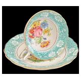 SR - Royal Albert Tea Cup & Saucer Sets - Victoria, Rosina & 2 More RA Patterns (Lot of 4)