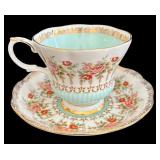 SR - Royal Albert Tea Cup & Saucer Sets - Victoria, Rosina & 2 More RA Patterns (Lot of 4)