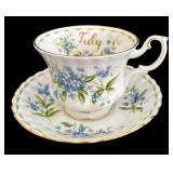 SR - Royal Albert Tea Cup & Saucer Sets - Victoria, Rosina & 2 More RA Patterns (Lot of 4)