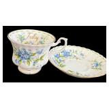 SR - Royal Albert Tea Cup & Saucer Sets - Victoria, Rosina & 2 More RA Patterns (Lot of 4)