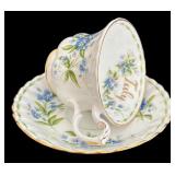 SR - Royal Albert Tea Cup & Saucer Sets - Victoria, Rosina & 2 More RA Patterns (Lot of 4)