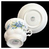 SR - Royal Albert Tea Cup & Saucer Sets - Victoria, Rosina & 2 More RA Patterns (Lot of 4)