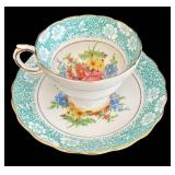 SR - Royal Albert Tea Cup & Saucer Sets - Victoria, Rosina & 2 More RA Patterns (Lot of 4)