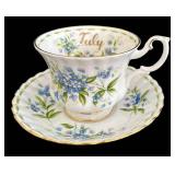 SR - Royal Albert Tea Cup & Saucer Sets - Victoria, Rosina & 2 More RA Patterns (Lot of 4)