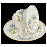 SR - Royal Albert Tea Cup & Saucer Sets - Victoria, Rosina & 2 More RA Patterns (Lot of 4)