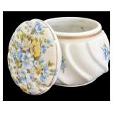 SR - Assorted Vintage Porcelain Trinket Boxes including Spode Orchid Designs Trinket Box- Lot of 5