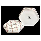 SR - Assorted Vintage Porcelain Trinket Boxes including Spode Orchid Designs Trinket Box- Lot of 5