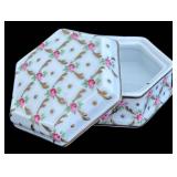 SR - Assorted Vintage Porcelain Trinket Boxes including Spode Orchid Designs Trinket Box- Lot of 5