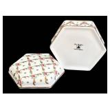 SR - Assorted Vintage Porcelain Trinket Boxes including Spode Orchid Designs Trinket Box- Lot of 5
