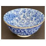 SR - Blue & White Asian Porcelain Bowls - Floral & Scroll Motifs, Mixed Patterns
