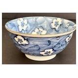 SR - Blue & White Asian Porcelain Bowls - Floral & Scroll Motifs, Mixed Patterns