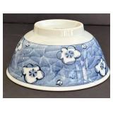 SR - Blue & White Asian Porcelain Bowls - Floral & Scroll Motifs, Mixed Patterns
