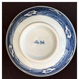 SR - Blue & White Asian Porcelain Bowls - Floral & Scroll Motifs, Mixed Patterns