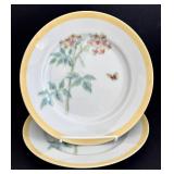 SR - Williams-Sonoma Flowering Herbs Dinner Plates - 8 1/2 in - 9-Piece Set