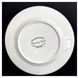 SR - Williams-Sonoma Flowering Herbs Dinner Plates - 8 1/2 in - 9-Piece Set