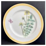 SR - Williams-Sonoma Flowering Herbs Dinner Plates - 8 1/2 in - 9-Piece Set