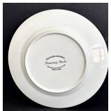 SR - Williams-Sonoma Flowering Herbs Dinner Plates - 8 1/2 in - 9-Piece Set