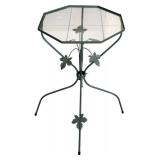 SR - Two Decorative Metal Plant Stands and Peace Paver