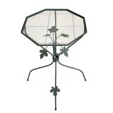 SR - Two Decorative Metal Plant Stands and Peace Paver