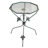 SR - Two Decorative Metal Plant Stands and Peace Paver