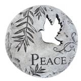 SR - Two Decorative Metal Plant Stands and Peace Paver
