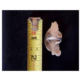 Large Sterling Silver Turquoise Ring, Size 6