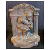 Pair of Early 20th Century Cast Iron "Thinker" Book Ends