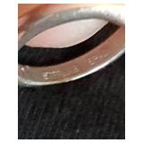 5 Mid Century Sterling Silver Rings Mostly Size 6