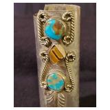 Turquiose Sterling Silver Navajo Bic Lighter Cover