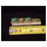 Turquiose Sterling Silver Navajo Bic Lighter Cover