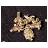 Fantstic Asian Handpainted Jewelry Cabinet w/ Lots of Costume Jewelry