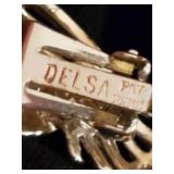 Fantstic Asian Handpainted Jewelry Cabinet w/ Lots of Costume Jewelry