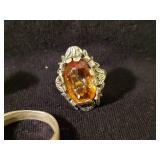 3 Vintage Sterling Silver Rings 2 Navajo Turquiose 1 Antique