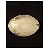 Fantastic Sterling Silver Turquiose Navajo Belt Buckle