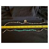 2 Beautiful Sterling Silver/Turquiose Necklaces