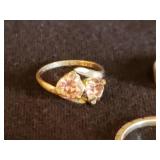 5 Antique Sterling Silver Rings