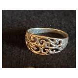 5 Antique Sterling Silver Rings