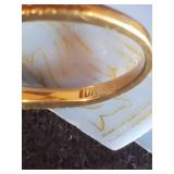 Stunning 10k Gold Antique Ring w/ Collectible Dennison Art Deco Ring Box