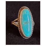 3 Sterling Silver Turquoise Navajo Size 5 & 6 rings