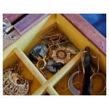 Jewelry Box with lots of Vintage Costume Jewelry