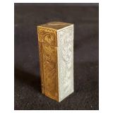 Fanastic Sterling Silver Art Deco Lipstick Case w/ Mirror  Italy