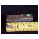 Fanastic Sterling Silver Art Deco Lipstick Case w/ Mirror  Italy