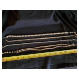 4 Vintage Pearl Necklaces - Including Deltah Pearls w/ Box