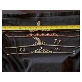 4 Amazing Antique Rhinestone Costume Necklaces & Earrings